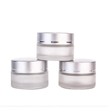 20ml frosted Skin Care Cream Use and Glass Cap Material glass cosmetic jar